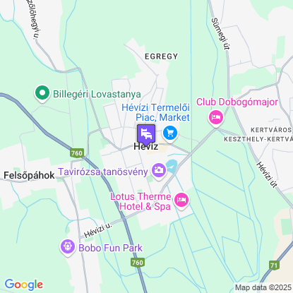 Amadeus Villa a térképen