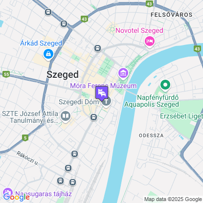 Art Hotel Szeged a térképen