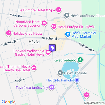 Hotel Erzsébet a térképen