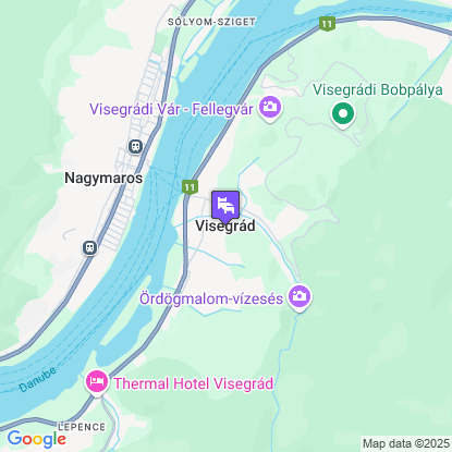 Hotel Visegrád a térképen