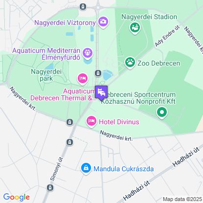 Hotel Nagyerdő a térképen