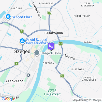 Tisza Gyöngye Apartmanok a térképen