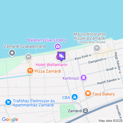 Hotel Wellamarin a térképen